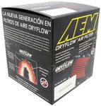 AEM DryFlow Air Filter Kit 3in. x 5in. - 7/16in. Hole (SPECIAL ORDER)