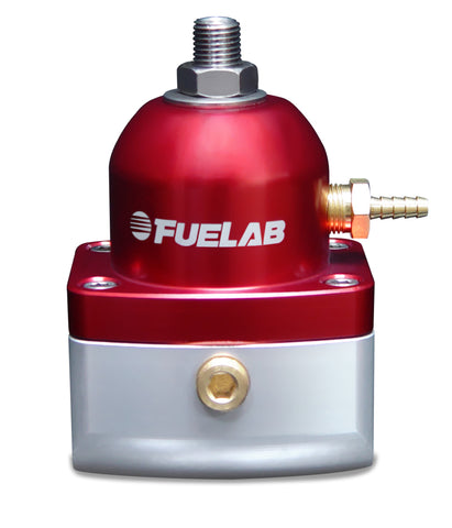 Fuelab 515 Carb Adjustable FPR 4-12 PSI (2) -10AN In (1) -6AN Return - Red