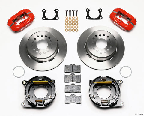 Wilwood Forged Dynalite P/S Park Brake Kit Red Big Ford 2.36in Offset
