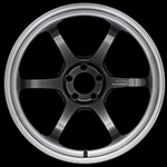 Advan R6 18x8.5 +37 5-114.3 Machining & Racing Hyper Black Wheel