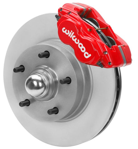 Wilwood 70-81 FBody/75-79 A&XBody Dynalite Frt Brk Kit 11in Rtr Red Calipers Use w/ Pro Drop Spindle