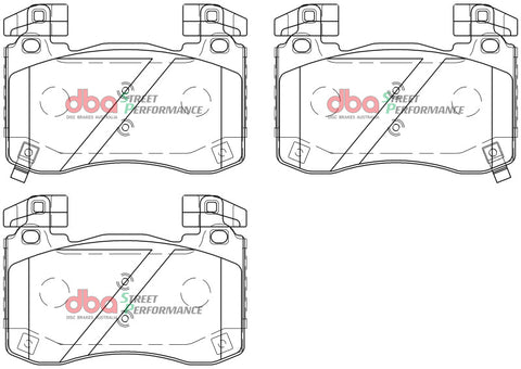 DBA 2018+ Kia Stinger V6 Twin Turbo SP Performance Front Brake Pads