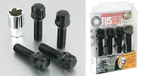 Project Kics Bull Lock Tuskey Bolt 14X1.50 13R Ball/35mm Black